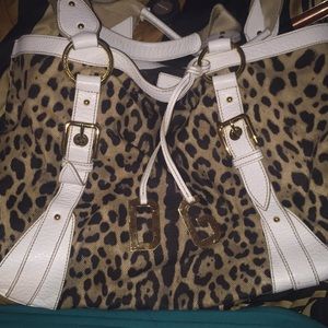 Dolce and Gabbana leopard purse